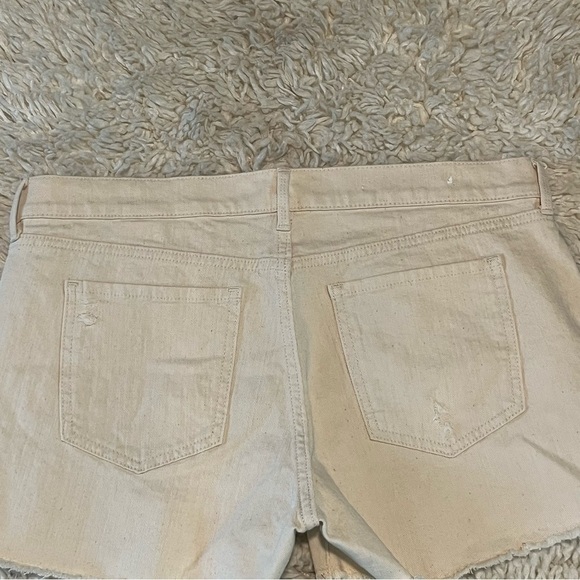 Banana Republic Shorts Womens Size 30 Tan Beige Cut Off Jean Shorts Denim - Picture 9 of 10